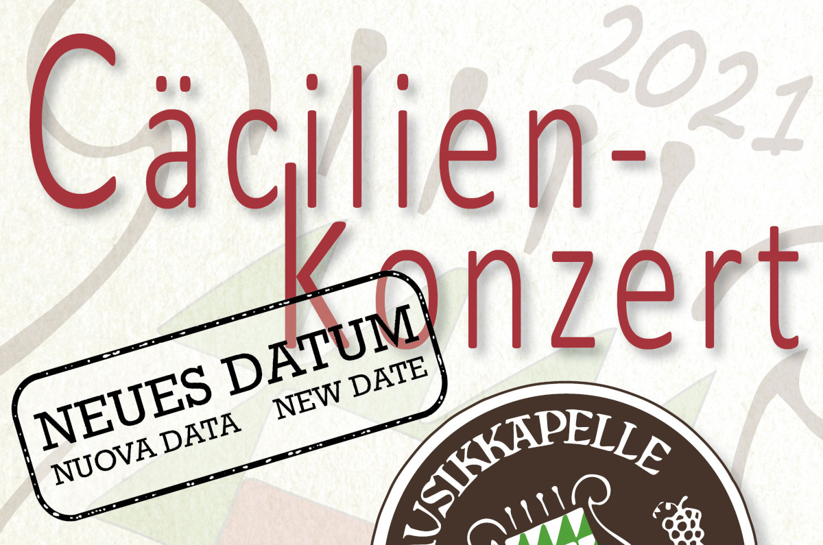 Druck Plakat Cacilienkonzert 2021 neues Datum intro